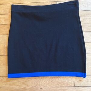Forever 21 Black Blue Mini Pencil Skirt Casual